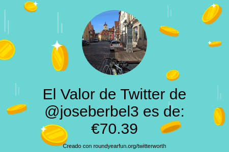 Mi valor en Twitter es de: €70.39

Encuentra el tuyo(a) con funroundy.click/twitterworth?l…

⠀