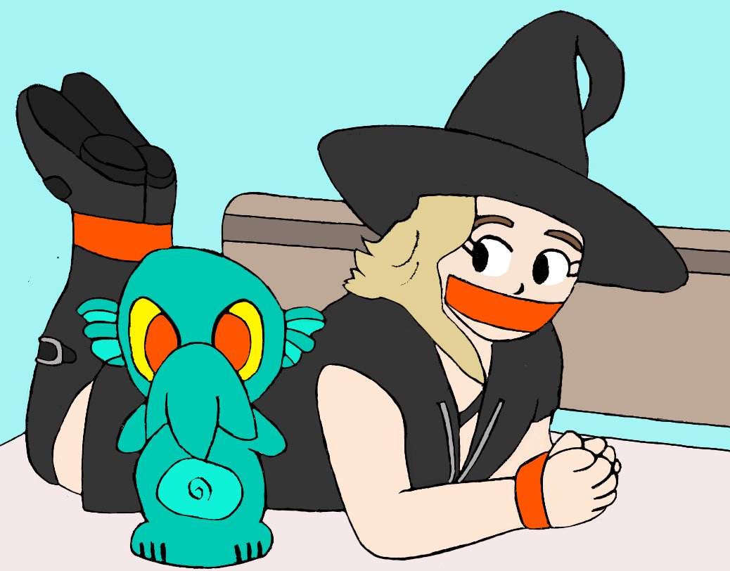 Shellyjsmith005's tweet photo. The last thing I drew for my ...I guess ex, beforeit all wentbad. It's complicated. Super complicated. 

Still, if your a fan of @jinkiesgagged you'll like this.
No one got to show it off. And I worked really hard on this one... https://t.co/OSOSyrOA5M
