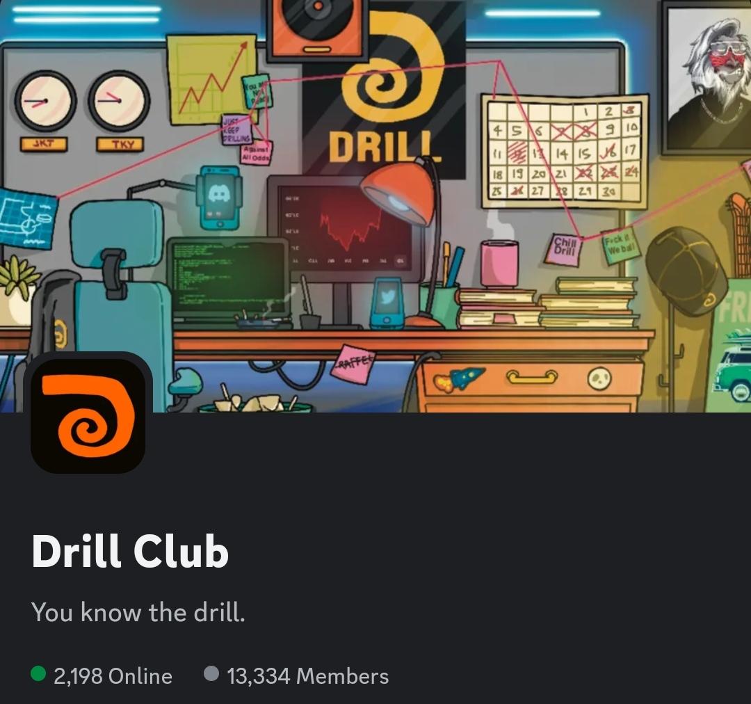 Acew3b's tweet photo. If you're looking for the next big thing. 
HERE IT IS. @DrillClubNFT 
You don't wanna miss this 🔥
13k Strong and Fast 🚀

@DrSolanaNFT 
@JPEGlaundering 
#drilltest 
#lfd https://t.co/LKHViepSWv