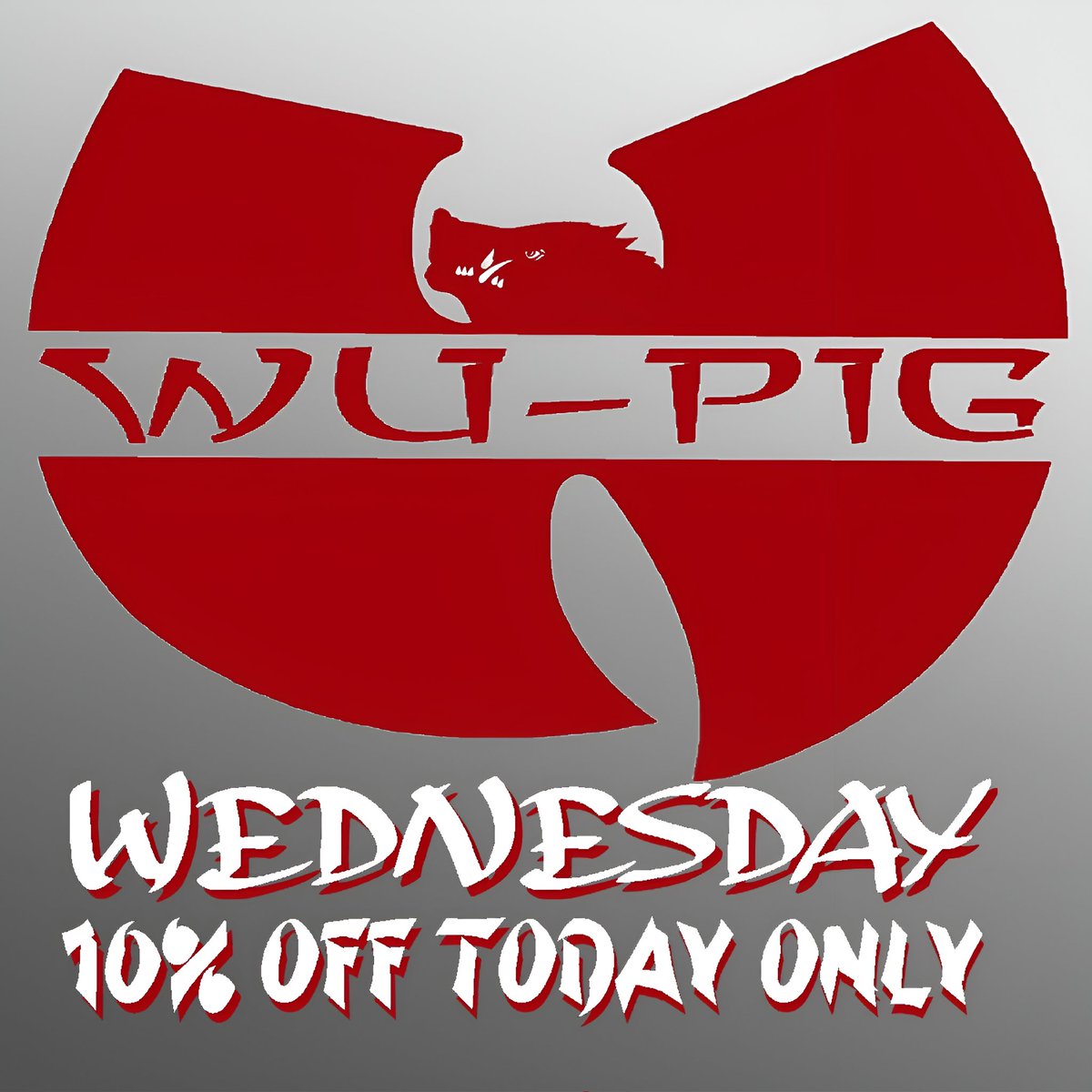 It's Wu-Pig Wednesday!! If you've been on the fence, today's the day! 10% off both Wu-Pig designs for 24 hours only!!! #WPS #WUPIG #Arkansas
#Razorbacks

etsy.com/listing/140812…