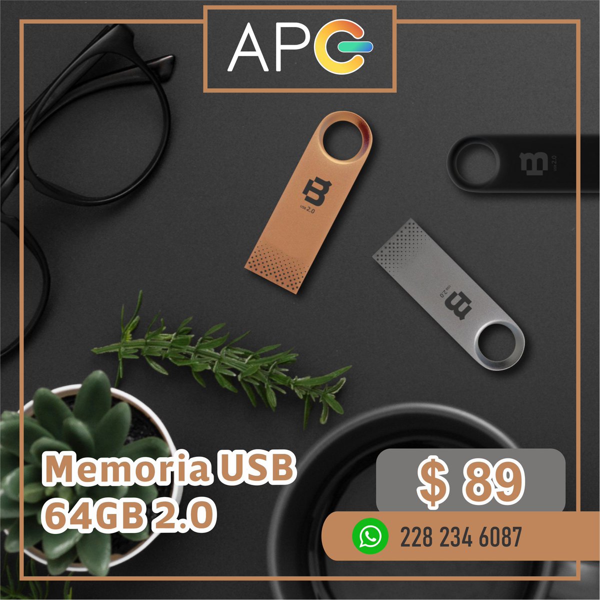 DULCEPAPEL's tweet photo. ¡No pierdas la oportunidad de tener una memoria USB de 64 GB por solo $89 pesos! Blackpcs te ofrece alta calidad y resistencia en un diseño compacto. Almacena todo lo que necesites en un solo lugar.

Más información https://t.co/QXWvaU6QsB

#Blackpcs #MemoriaUSB #Xalapa https://t.co/my6dZEkENX