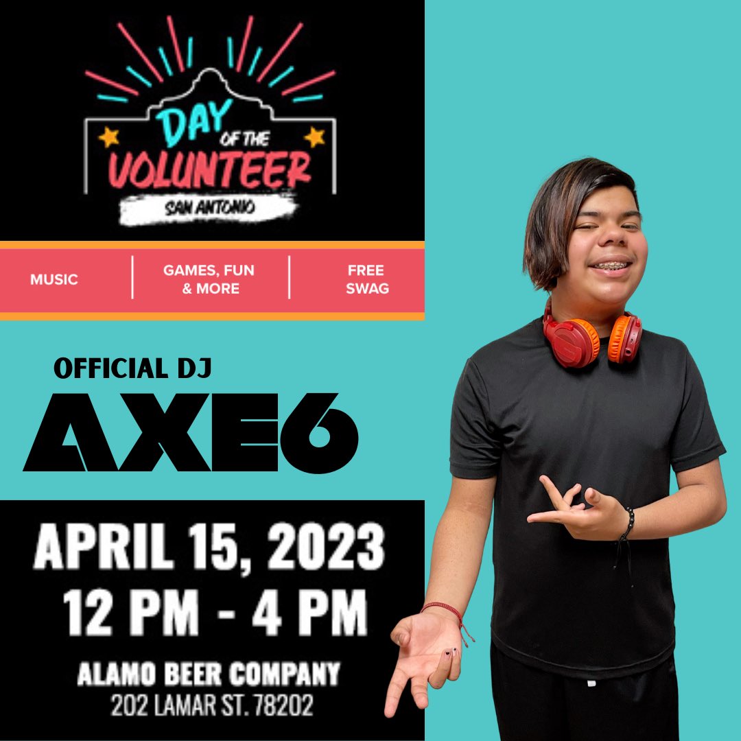 See y’all at @AlamoBeerCo Saturday 12-4pm for Day of the Volunteer! 
I’ll be providing the soundtrack for the event! 
Visit tons of nonprofits & connect!✌🏼

#dayofthevolunteer #sanantonio #dj #nonprofit #officialdj #weekendevents #connect #teendj #music #volunteer #satx
