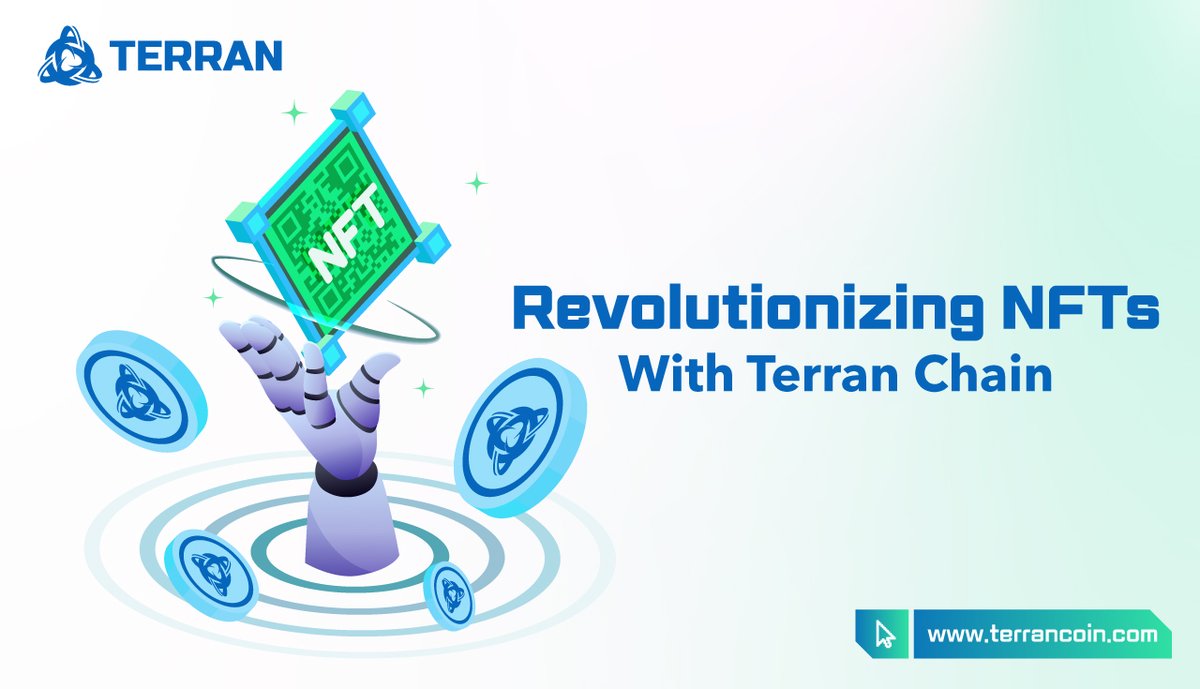 #TerranChain is revolutionizing #NFT creation with advanced blockchain⛓ technology and dynamic interactive experiences. #Terran Chain is redefining digital ownership and pushing the boundaries of #NFTs. ✅Visit: terrancoin.com #TerranCoin #TRR #nftmarketplace
