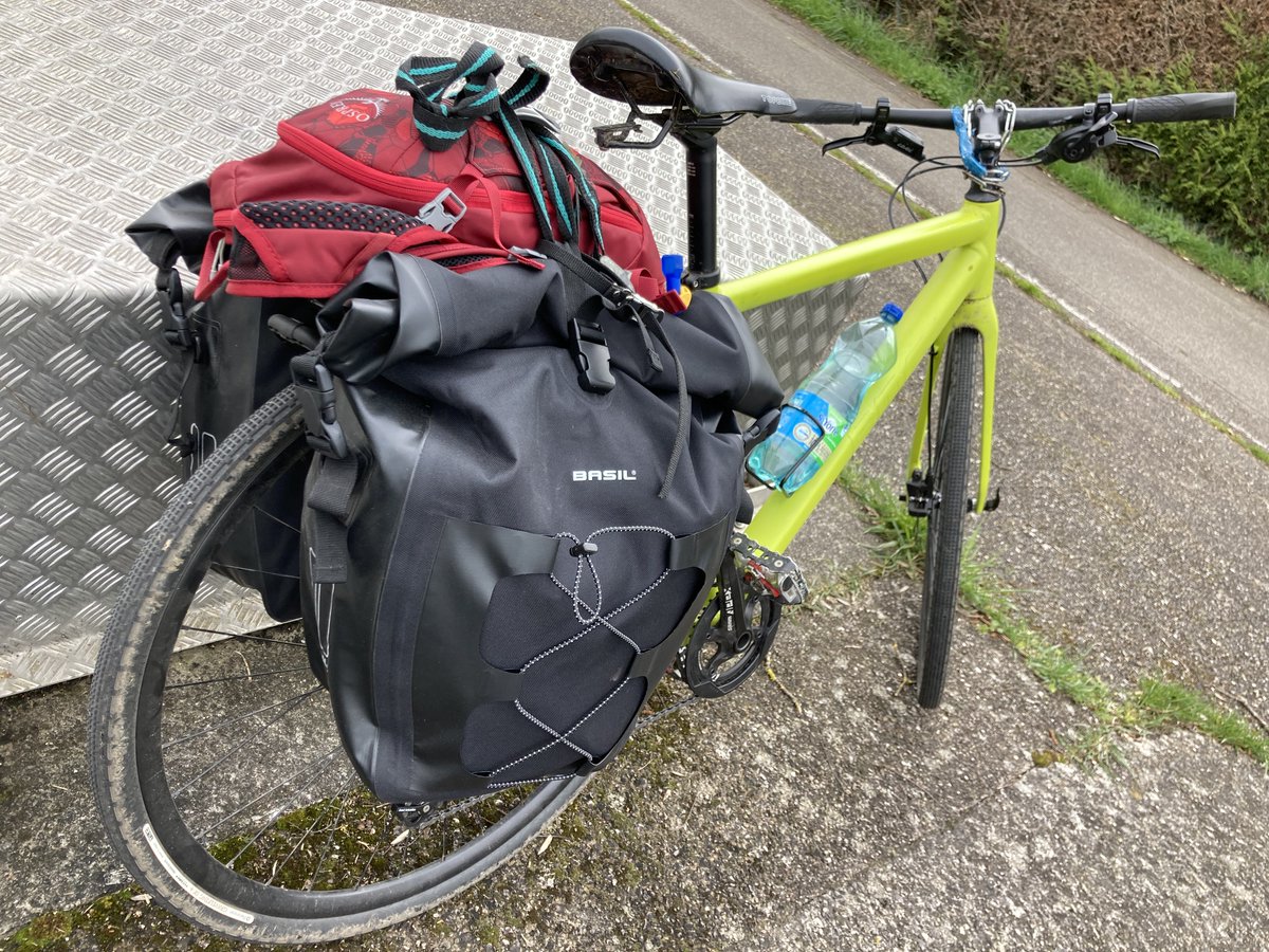 Easter break was a great opportunity to plan a first bike-packing trip to try out the new gears and test <a href="/Visorando/">Visorando</a> while cycling. ✌️120 km in 2 days around Alsace ☀️ When can I go again??? 
#bmc #basil #bikepaking #travel #explore