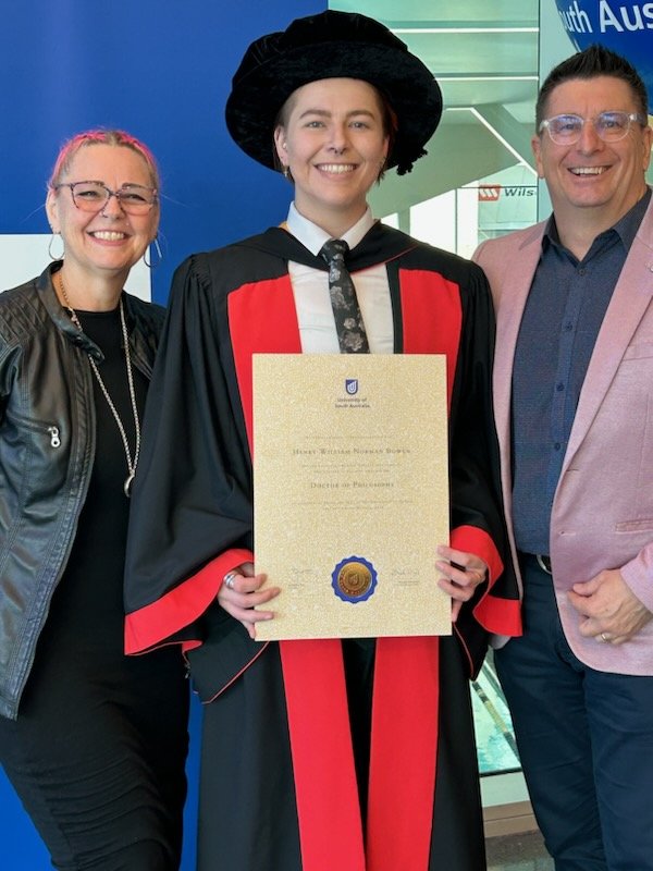 HBSalts's tweet image. Finally got to wear that mushroom bonnet for the @UniversitySA #graduation. Guess it's official that it's #PhDone!