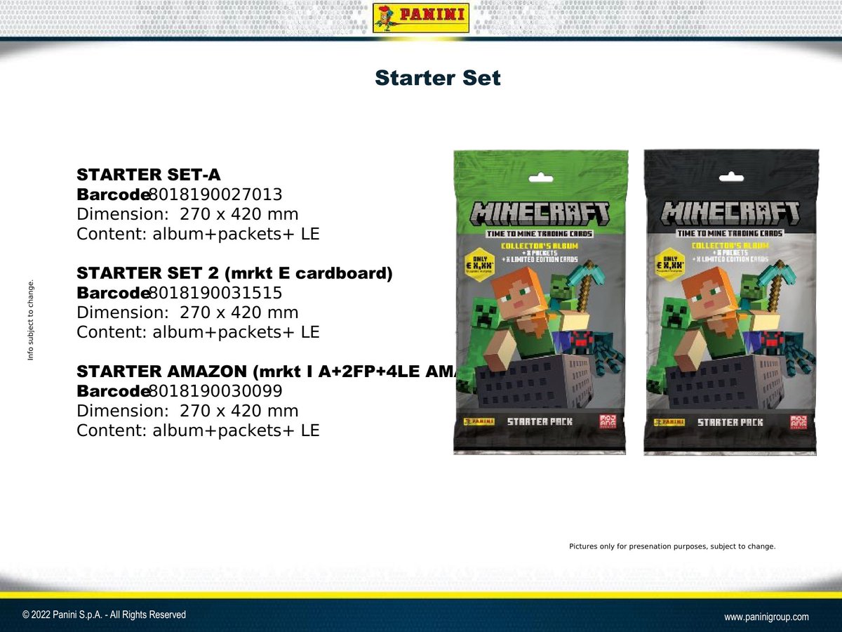 MintHeadquarter's tweet photo. #PANINI #MINECRAFT SERIES 2 TRADING CARDS【製品情報】
▶8-Card Booster⇒https://t.co/3lMW2wMinh
▶Starter Pack⇒https://t.co/HLsieLIwks
▶Surprise Box⇒https://t.co/4rKoir8kfw

大人気ゲーム #マインクラフト の「シリーズ2：#TimetoMine」公式トレーディングカードが登場！#マイクラ https://t.co/NtW3w4OyPK