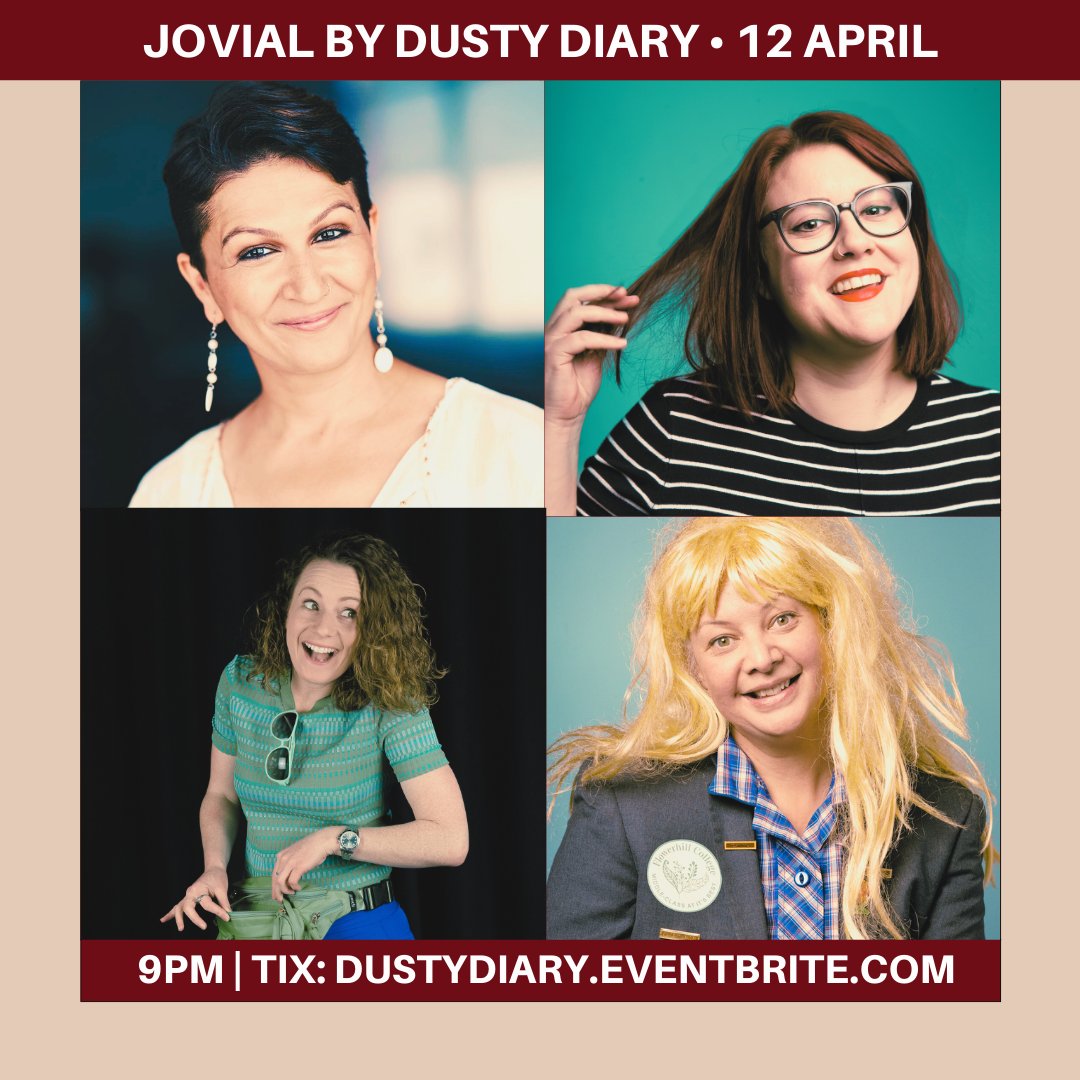 If you're still making plans for tonight this is on 😍

Use the code JOVIAL10 for cheaper tix.
If you're keen to attend but don't currently have the means to shoot me a DM and I'll sort you out.

#jovialbydustydiary
#MICF
#footscraycomedy