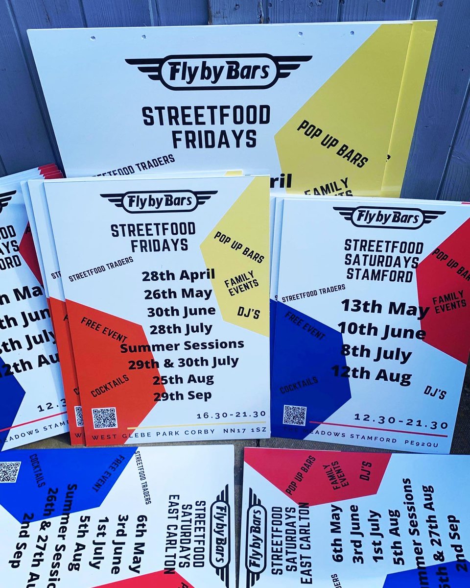 flybybars's tweet image. Our events have already started popping up around town and even the advertising is looking FLY thanks to Mike at @imagegraphicscorby 📷
Check out their socials, they deliver a first class service from start to finish 📷📷
#flybybars #eventadvertising #flying #streetfood