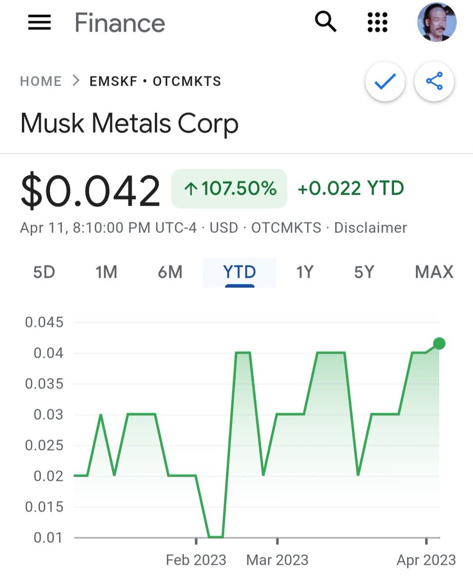Get rich. #EMSKF #muskmetals #tesla #elonmusk #mining #canadianmining #stocks #investing #getrich #2023TECH