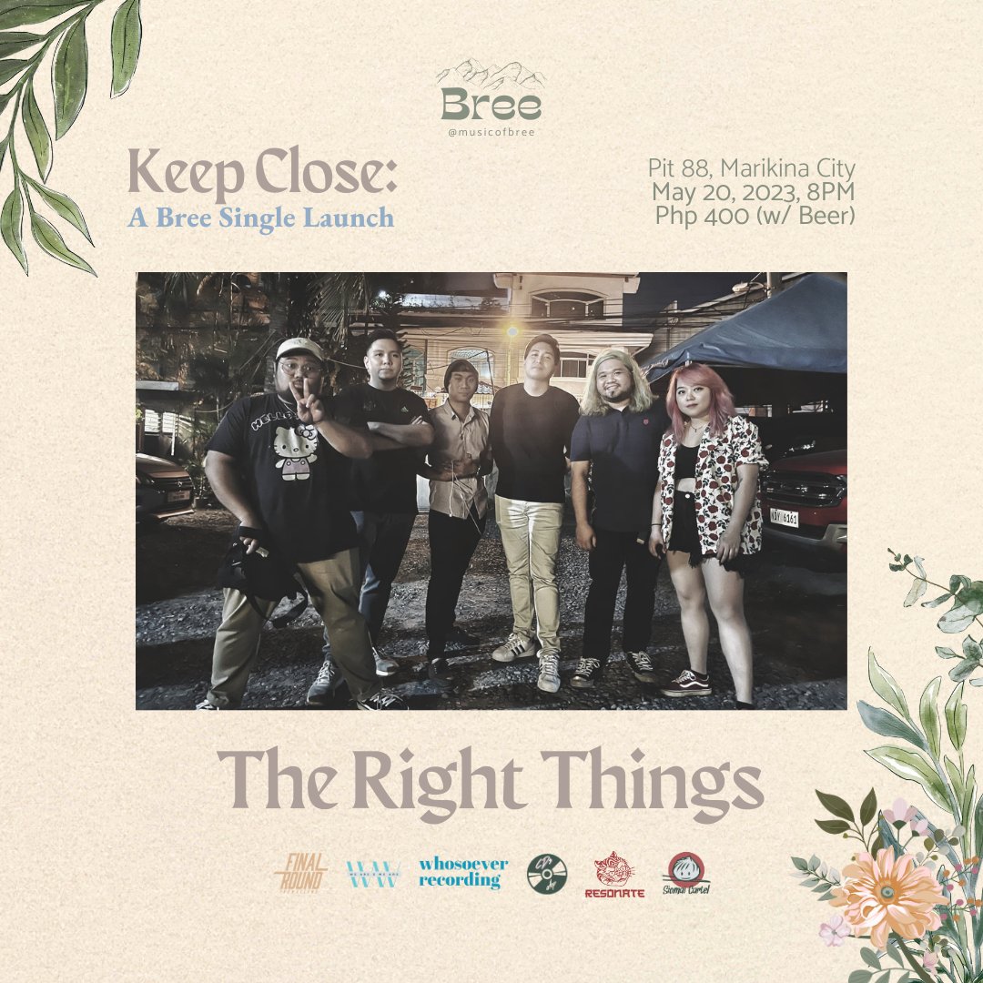musicofbree's tweet photo. BAND REVEAL: Excited to share our 2nd performer at the KEEP CLOSE Launch: #TheRightThings
Listen to TRT on Spotify: https://t.co/1jjVbNbKiu
Experience BreΔ on Spotify: https://t.co/jKU4GJyPof
#Bree #OPM #Indie #IndieOPM #DreamPop #Shoegaze #Philippines #Music #TheRightThings https://t.co/QwRNf03BBb