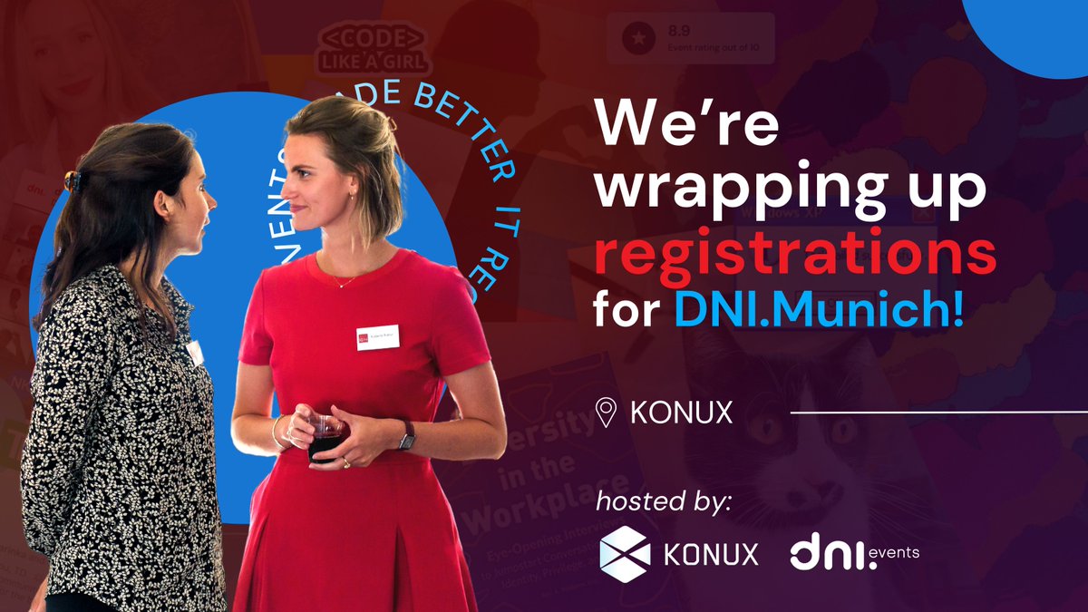 outgeekwomen's tweet photo. Achtung! #DNIMunich is at @weareKONUX next Thursday, so don't miss out! Join us 👉https://t.co/tv3q0dGYZ3 before we start drinking beer and eating pretzels without you.  

#munichtech #wearekonux #konux #womenintech https://t.co/tvohGX9oiJ