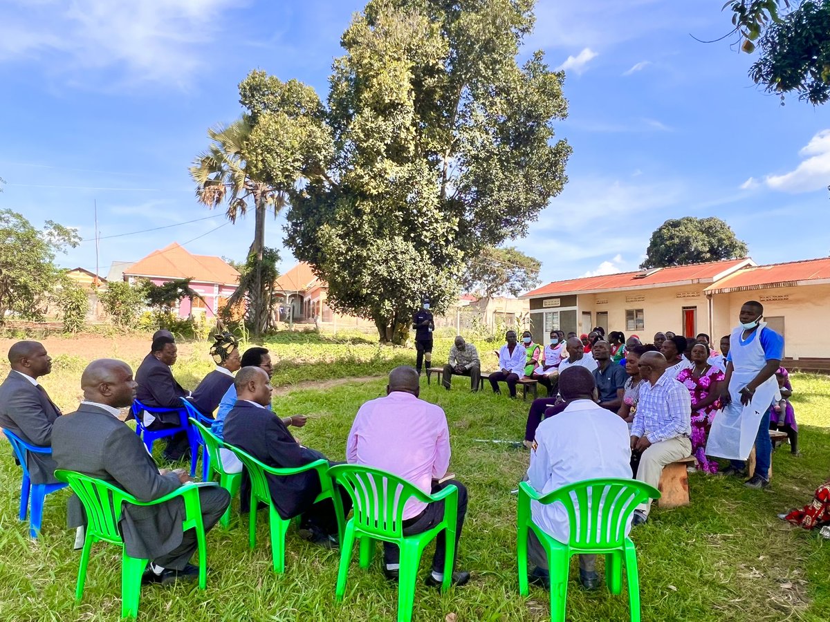 @MinofHealthUG teams together with Nakaseke district officials doing health care support supervision in the District yesterday. The district is grappling with a number of health sector challenges that require prioritization wth available resouces mainly in areas of infrastructure