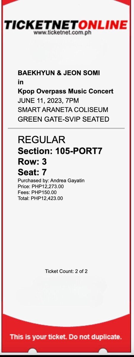 maedreaaa's tweet photo. Anyone interested in buying these? Sa sobrang taranta ko kanina na-doble purchase ko. Honest mistake po nangyare hindi ako scalper 😭 Willing to sell for 12,200 each or 24,300 for both.

#OVERPASSinMNL #OVERPASS2023  #OVERPASSinMNL_Baekhyun https://t.co/3O12IL3A51