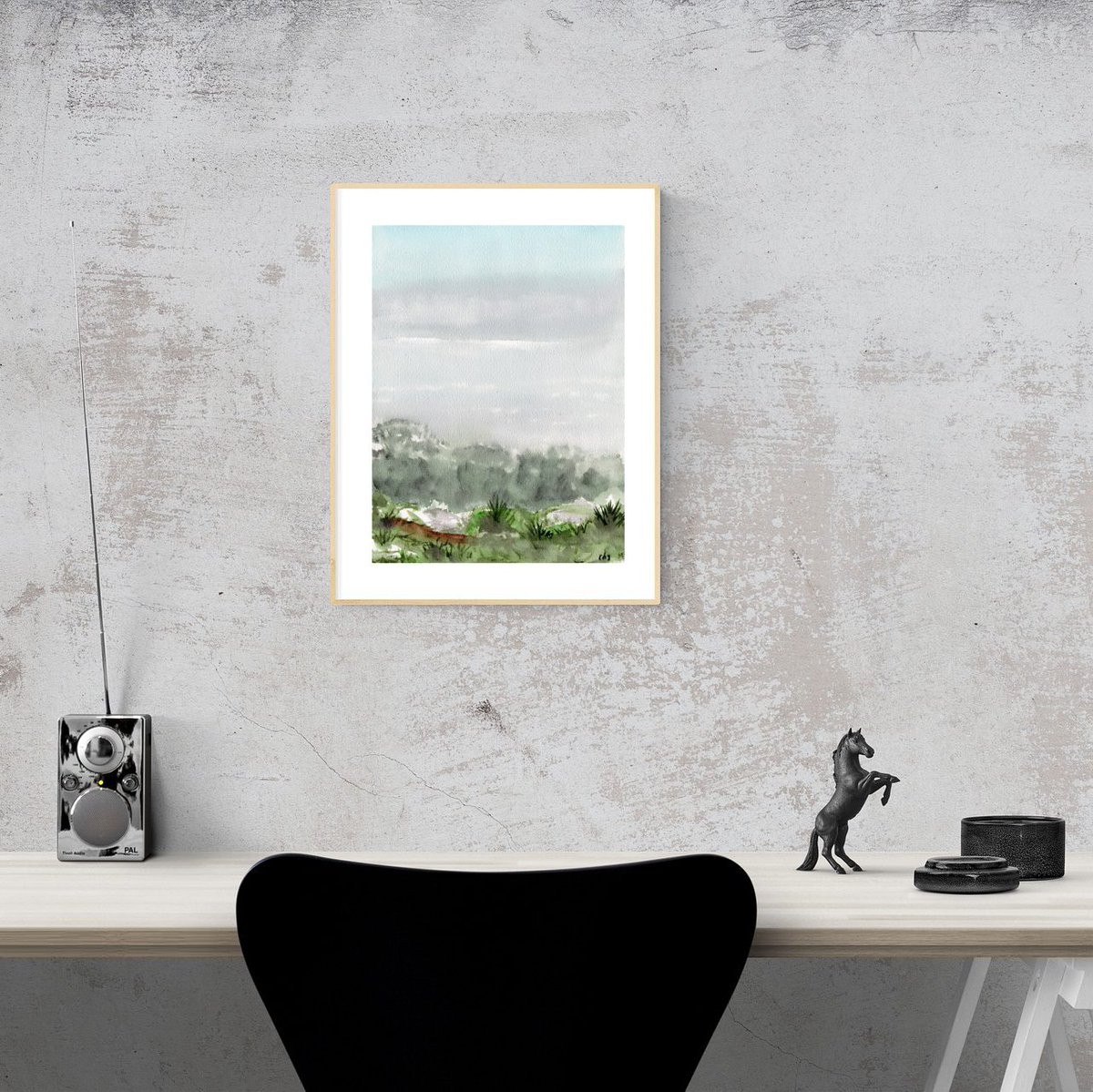 Mount Dandenong View of Melbourne - 12" x 9" 300gsm #watercolour #art #ArtistOnTwitter #artforsale #originalart