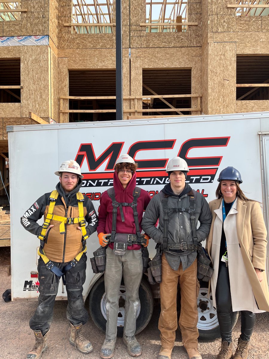 OYAPHWCDSB1's tweet photo. Congratulations to Tristan (CHS) and Warren (CHS) for becoming Registered Apprentices as General Carpenter #403A with MCC Contracting #OYAP #oyaphwcdsb #coopisworking #earnwhileyoulearn @HWCDSB @CHSTVNEWS @HWCDSBmyPath  @OyapPajo @DeanDiFrancesco https://t.co/lA2F3hipyv