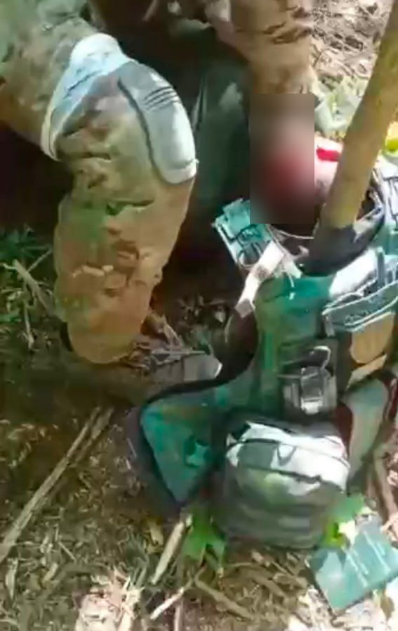 18+!

The Russians have published a video where they cut off the head of a Ukrainian prisoner of war. This is a war crime, this is terrorism, this is Nazism. Russia has collected in itself all the most terrible things in this world. Help Ukraine defeat the monster.