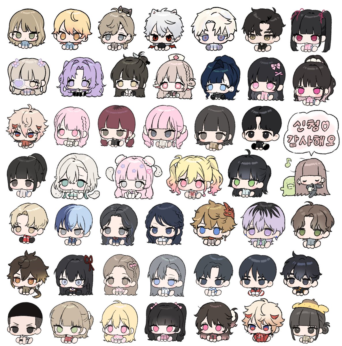 리뉴얼한 똥냥이가 생각보다 많이 모여서 합쳐봤어요! 
🍡리트윗해주신 두 분 추첨하여 똥냥이 그려드릴게요!>< 항상 감사하고 앞으로도 잘부탁드립니다🫶