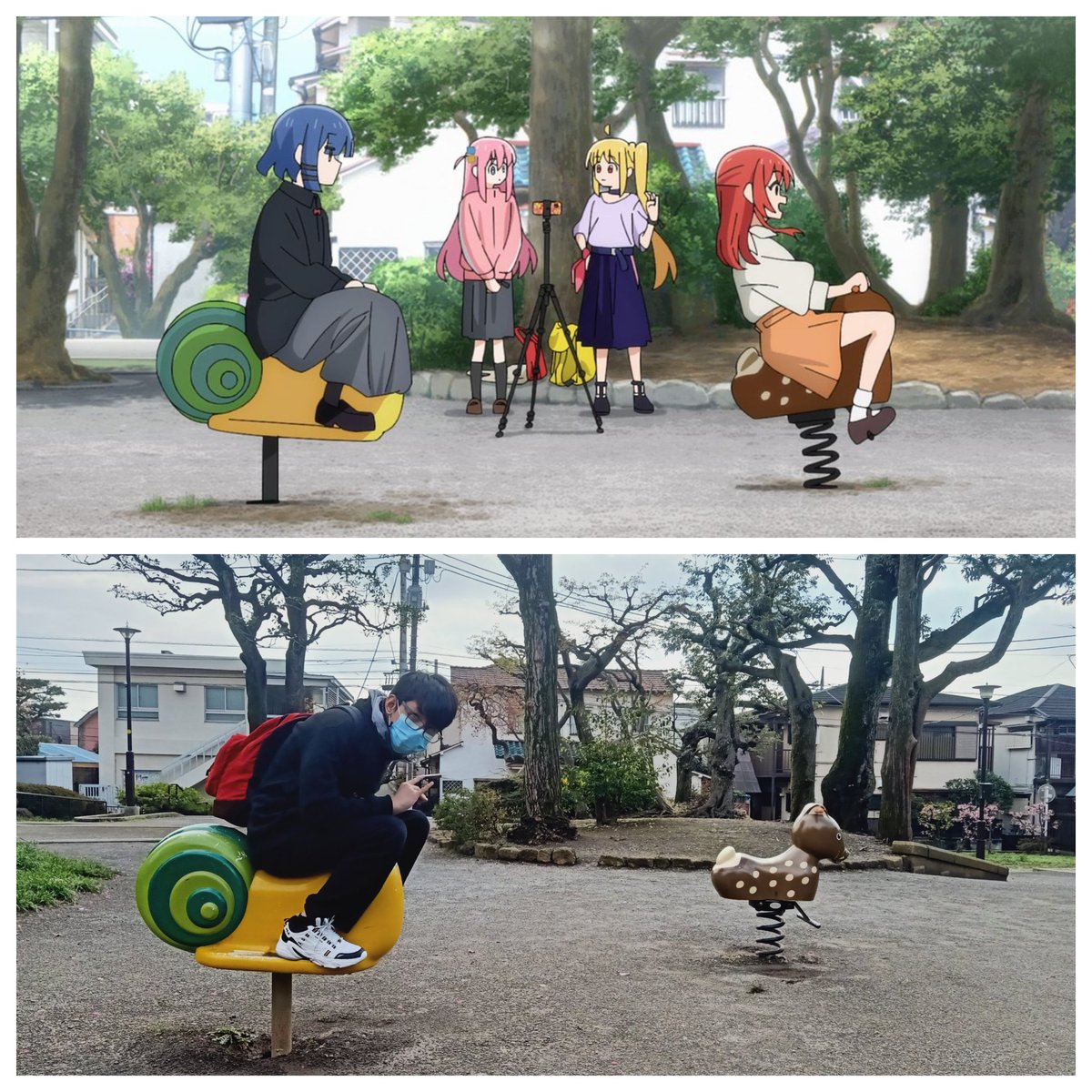 itskristindm's tweet photo. We did the “Bocchi the Rock!” pilgrimage in Shimokitazawa, Enoshima, and Kanazawa Hakkei https://t.co/u7T5J8lZtj #BocchiTheRock #Japan #anime https://t.co/t41NePFErv