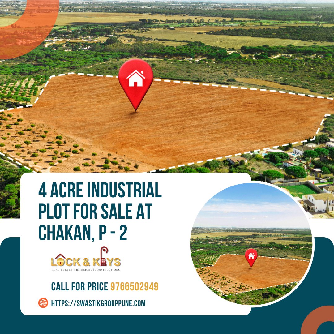 SwastikGro79508's tweet image. 4 Acer industrial plot for sale @ chakan, Phase - 2

#IndustrialPlot #industrialplots #realestate #property #propertyforsale #industrial