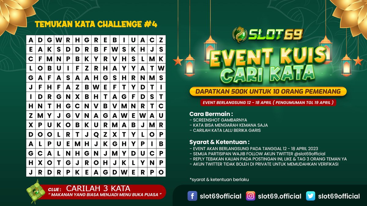 slot69official's tweet photo. SAMBIL PUASA BISA DAPAT E-WALLET SECARA CUMA-CUMA SETIAP MINGGUNYA😳
Dimana lagi kalo bukan di #SLOT69 yang suka ngasih cuan

cek rules nya yaa⬇️
PART#4 https://t.co/aiaLP0Mxdz