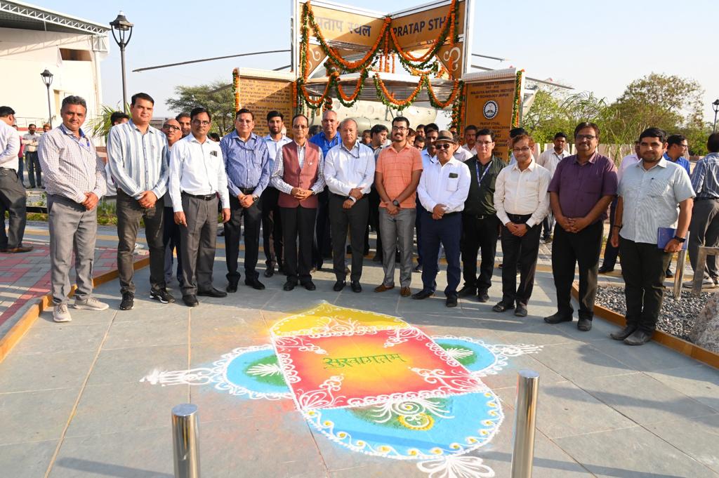 NIT_Jaipur's tweet image. The exhibition site of Pratap, “Pratap Sthal” was inaugurated on April 11, 2023, by Dr. R.K. Tyagi (@DrRKTyagiIndia), Chairman BOG, MNIT Jaipur, in the presence of Prof. N.P. Padhy, Director, MNIT, Jaipur, Prof. Sanjay Mathur, Dean P&amp;amp;D, Shri. Ramniwas Sharma,
