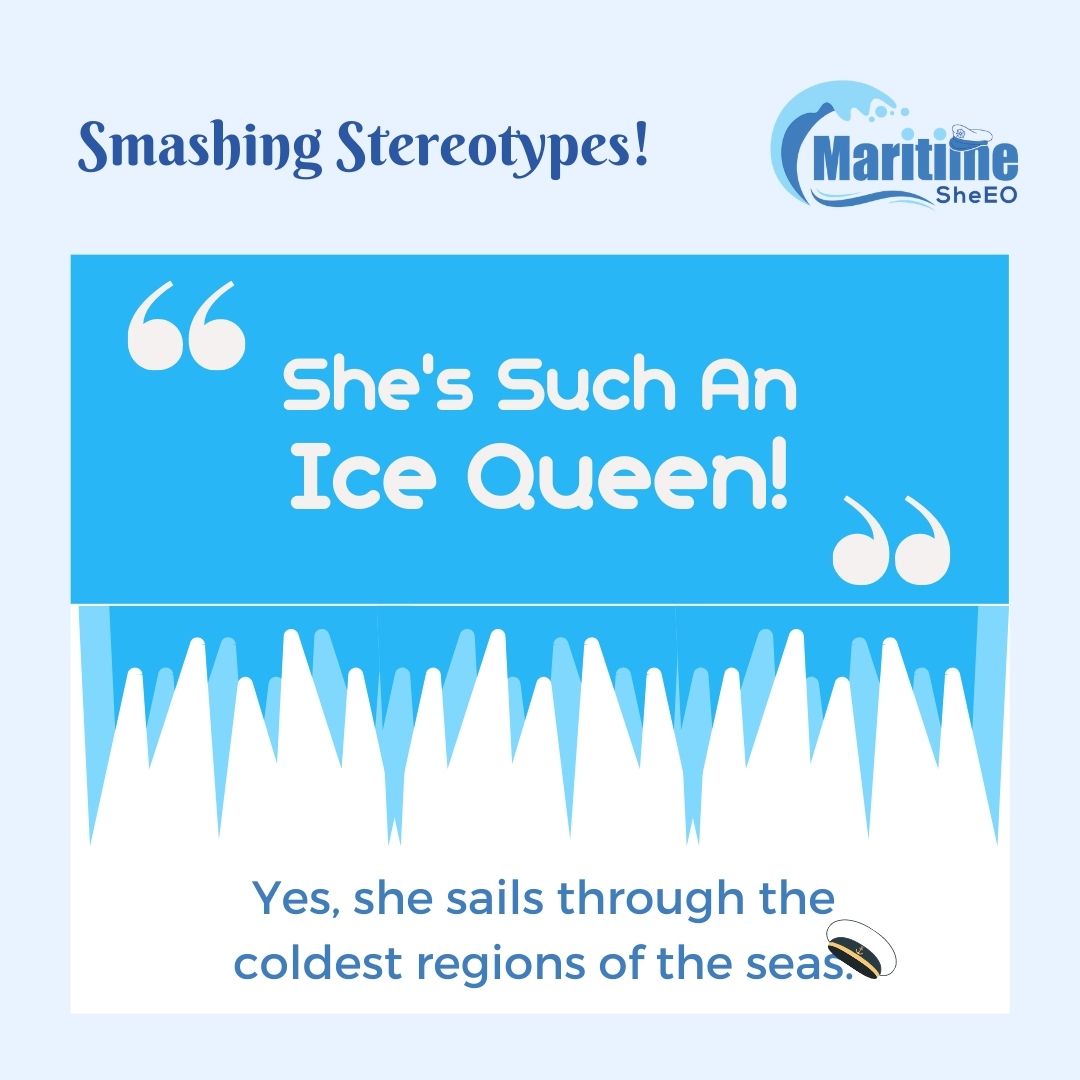 MaritimeSheeo's tweet image. We're bringing back our favourite "Smashing Stereotypes!"

Women are told so many things.. here is our answer to those cruel words! 💪🏻

#SheEO #MaritimeSheEO #womenempoweringwomen #womeninmaritime #seafarerslife