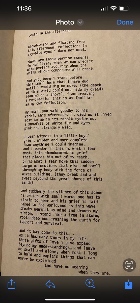 ⁦<a href="/zachlanebryan/">Zach Bryan</a>⁩ my dad wrote this poem for me when I was about six years old. Story of the death of my rabbit. Didn’t know he wrote it till he gave me a book with his poems five or six years ago. he died Saturday. I thought you may like how he put words together,