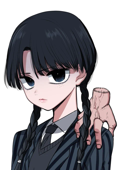 ウェンズデー見たらわかるけどこの手めちゃ可愛い 