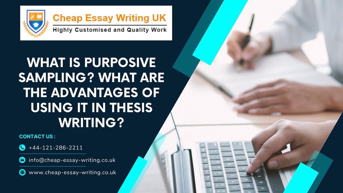 CheapEssaysUK's tweet image. What Is Purposive Sampling? What Are the Advantages of Using It in Thesis Writing?
Explore: cheap-essay-writing.co.uk/blog/2023/04/w…

Enquire Now
🤳:- +44-121-286-2211
📧Email:- info@cheap-essay-writing.co.uk

#PurposiveSampling #PurposiveSamplingAdvantages #UsingPurposiveSampling #ThesisWriting