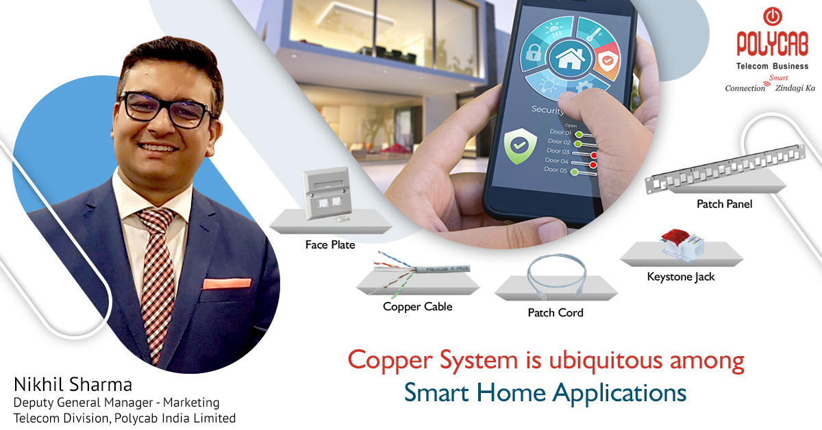 PolycabTelecom's tweet photo. For factory-environments or any kind of a specific environment like Smart Homes, copper is still the king.
Read More: https://t.co/4bVpsu1qO3
#coppersystem #scs #smarthome #structuredcablingsystem #homeautomation #polycabtelecom #digitalIndia #makeinIndia #atmanirbharbharat https://t.co/7geYcZAAWg