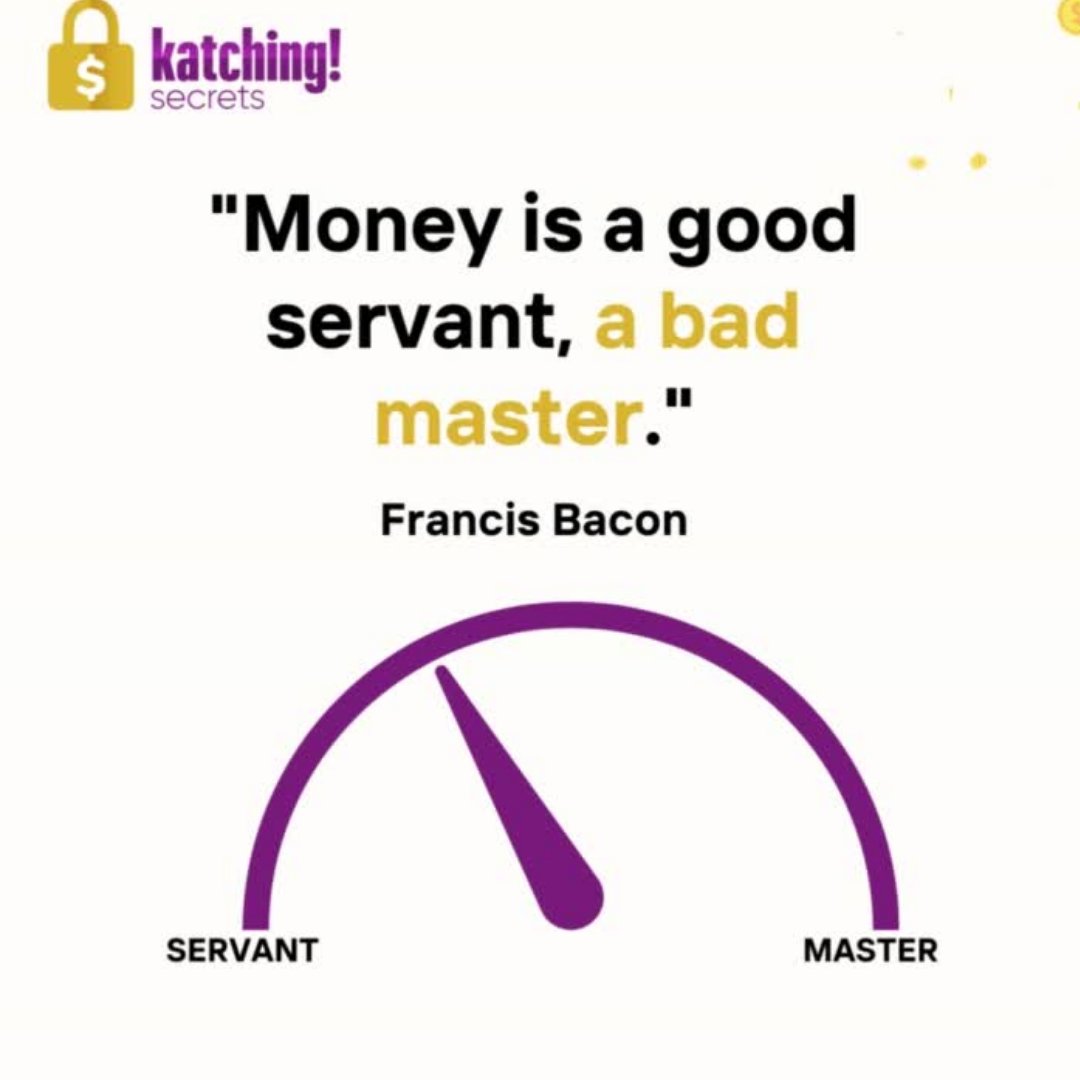 KatchingSecrets's tweet photo. let's talk about #money! 💰

Money can be your friend when you're using it to reach your goals and live your best life. 

But when you let it take control, hey, that's not too good 😱 So, one way to keep your money on your side is by #investing it wisely. Let that cash grow https://t.co/AS9pF7PYF3