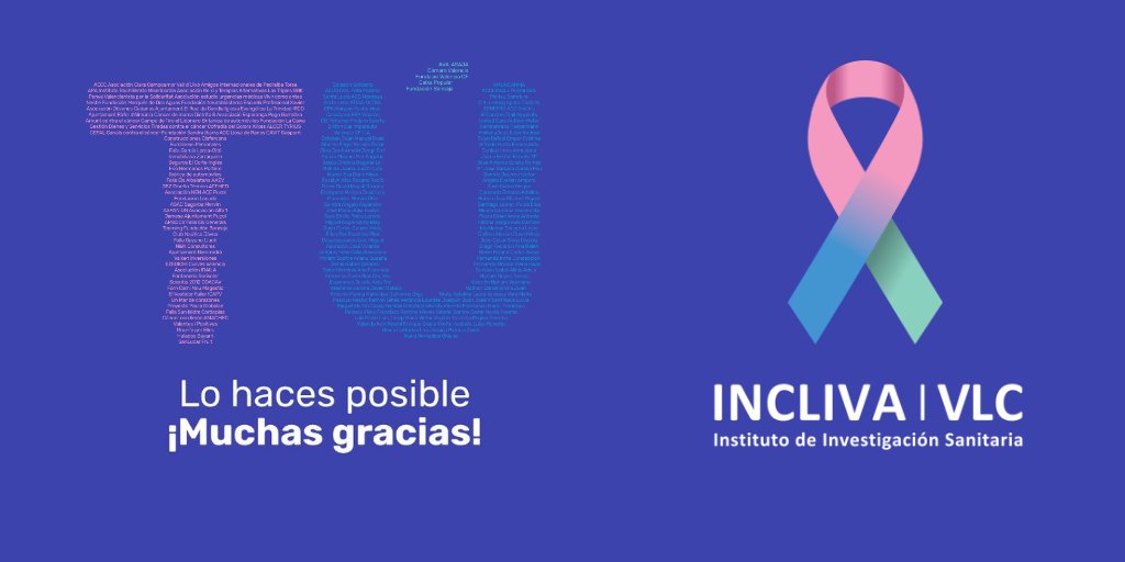 🎗 El 25 de abril a las 18:00 h celebraremos el I Encuentro INCLIVA entre donantes e investigadores para agradecer a todos nuestros colaboradores su solidaridad y compromiso. 

📍 Salón de actos de la <a href="/FundacionBcja/">Fundación Bancaja</a>

👉 Confirma tu asistencia: form.typeform.com/to/PMhWJHet