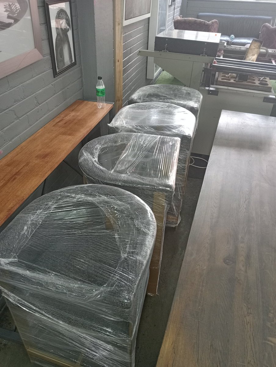 Amatafula1's tweet photo. Chairs we recently made for a client. We are happy when our clients are happy. #amatafula #localbusiness #supportlocal #interiordesign https://t.co/YGNRnb6B4L