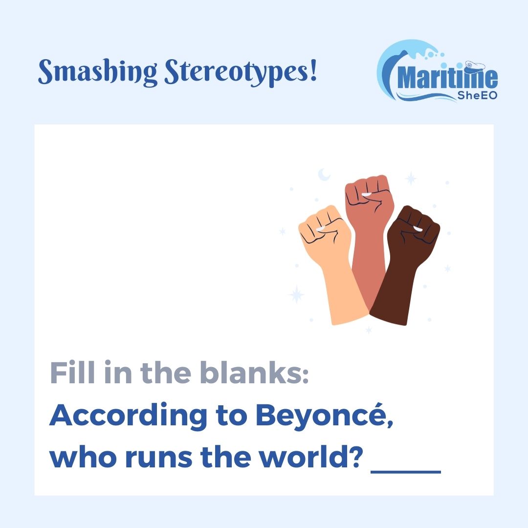 MaritimeSheeo's tweet image. If Beyoncé said it, it must be true 🤭

Women are told so many things.. here is our answer to those cruel words! 💪🏻

#SheEO #MaritimeSheEO #womenempoweringwomen #womeninmaritime #seafarerslife