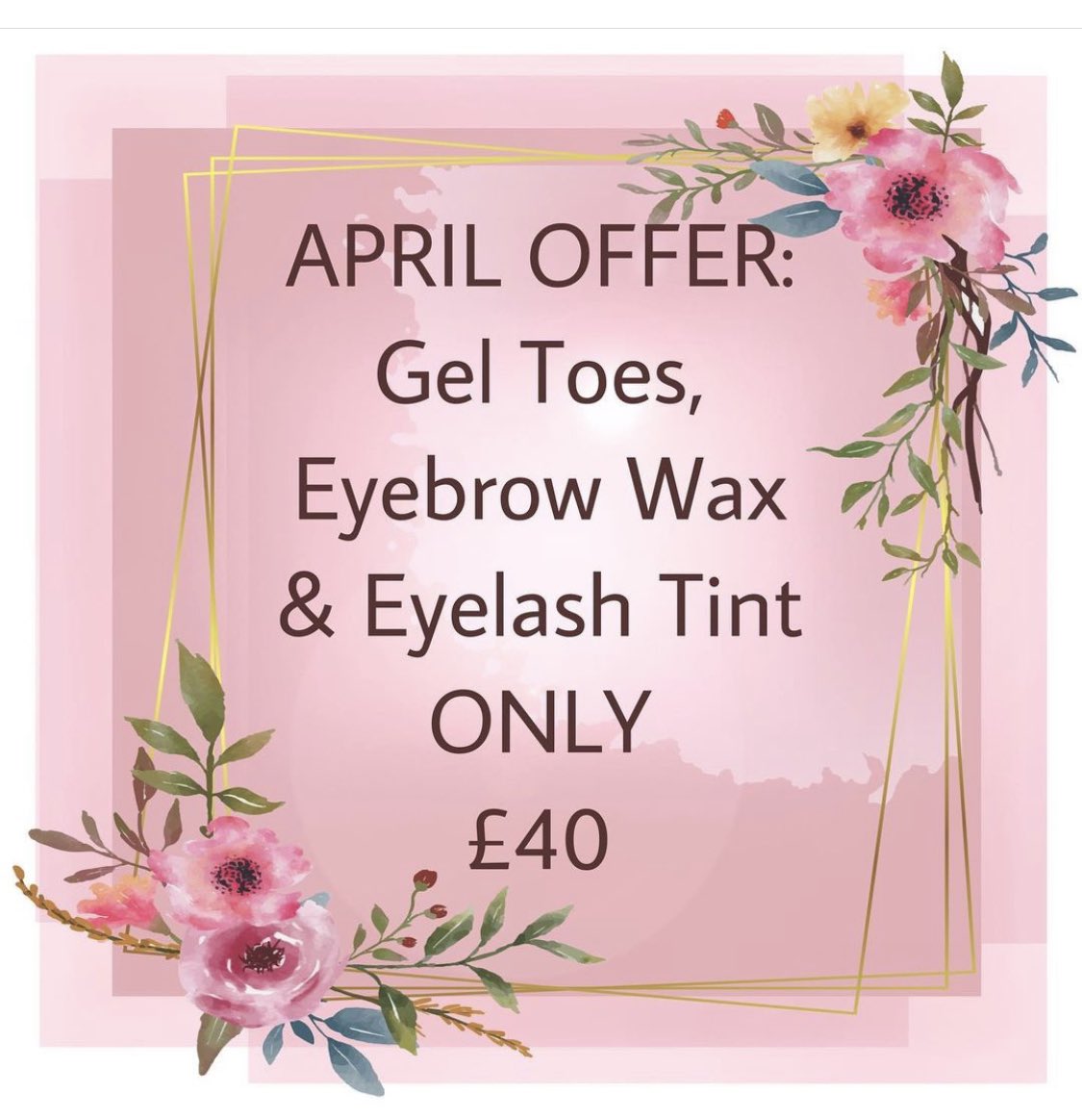 Check out our amazing April Offer

#Plymouth #Beauty #Earlybiz