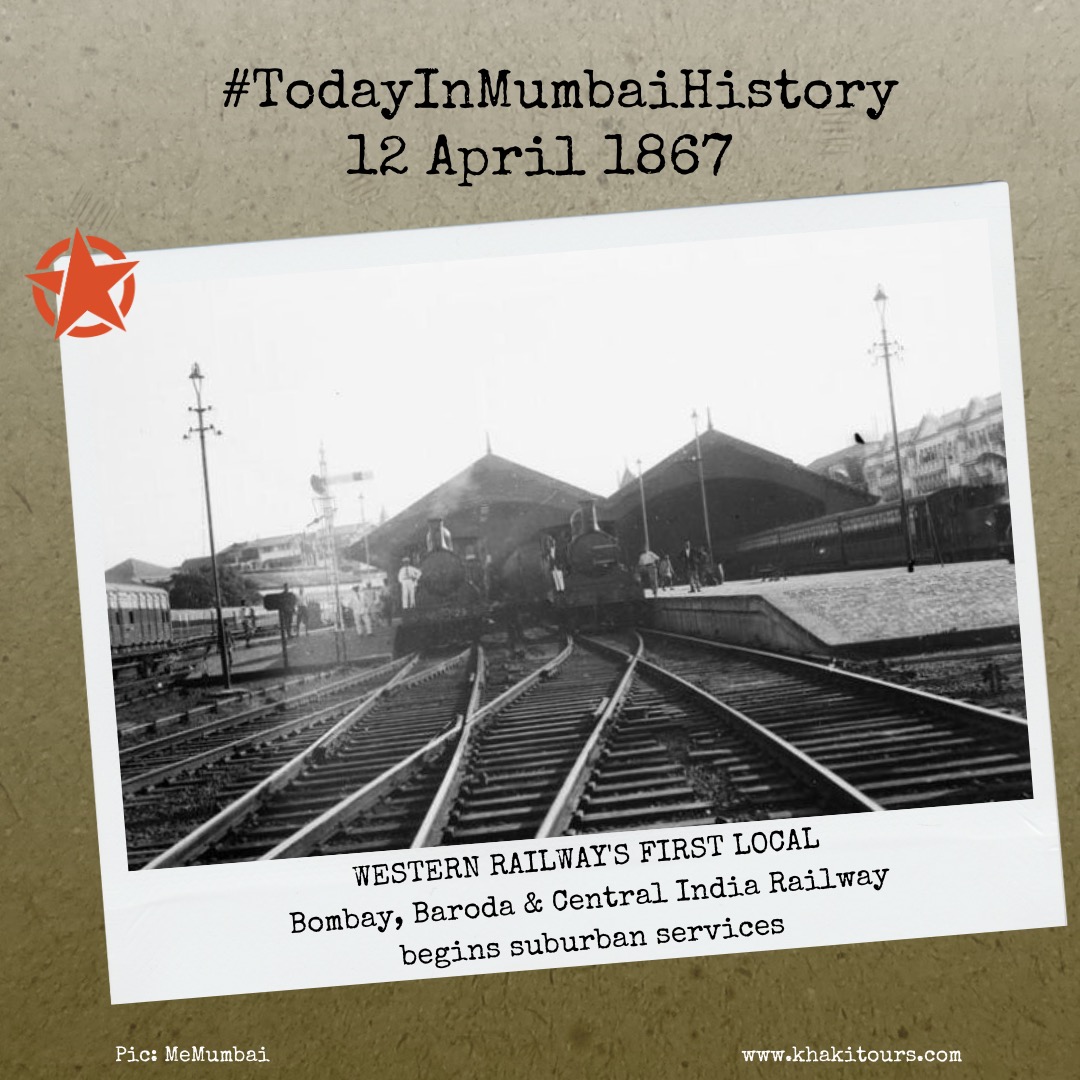 6.45 KI FIRST LOCAL

This day, 156 years ago, the Bombay, Baroda & Central India Railway (the precursor to Western Railway) began #suburban services between Virar and Backbay. Compared to today’s 15-dibba #electrictrains, the train had only four bogies and was pulled by steam.