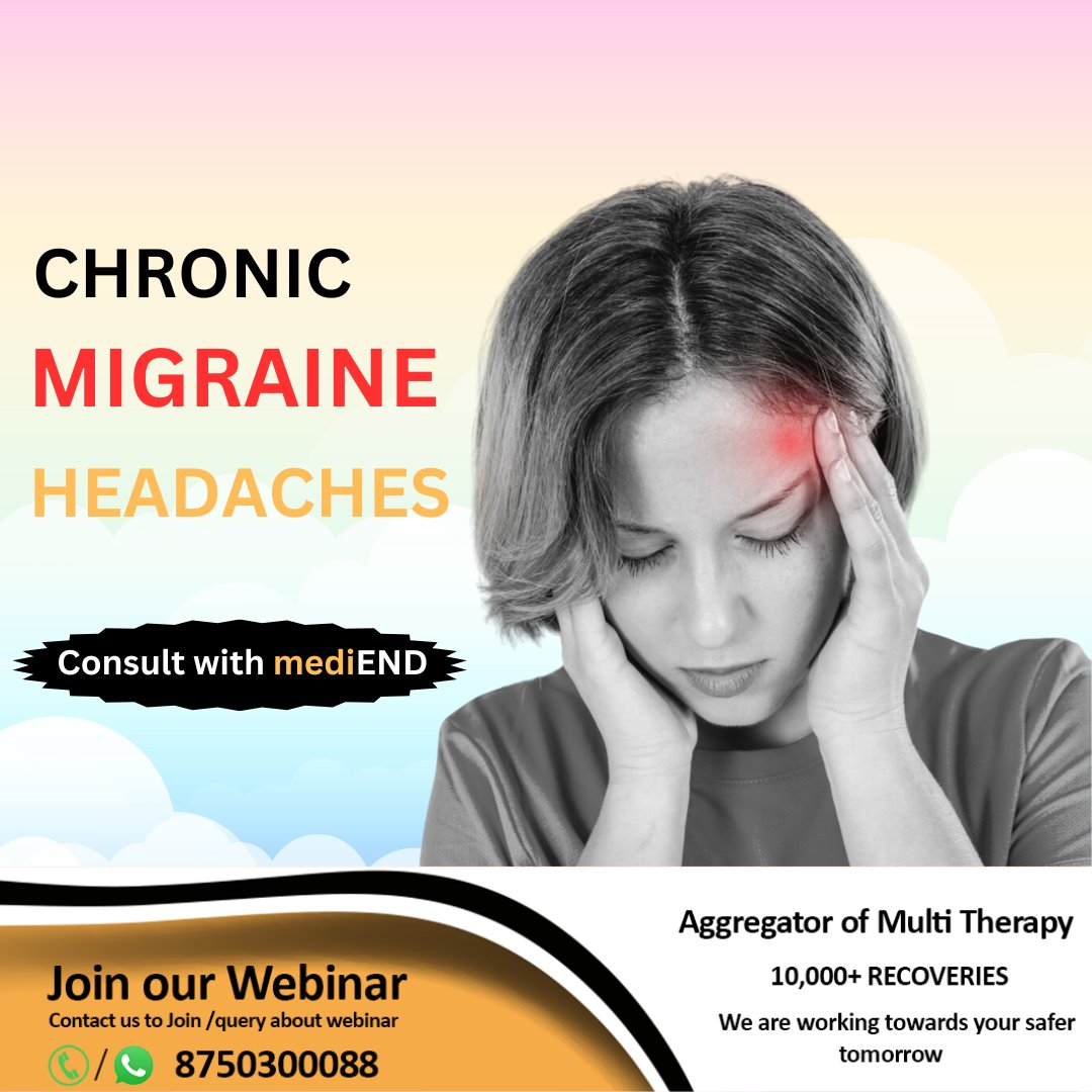 DrEddyClinic's tweet photo. RT @functional_medi: Join Our #Webinar about #migraine #headache
Contact us to join Webinar or any Query - 8750300088
Register Webinar at: https://t.co/Usqkf9pc5A
.
.
.
#migrainerelief #Health #Register #mediend #healthcare #headacherelief #functionalm… https://t.co/oUeWCHfDOO