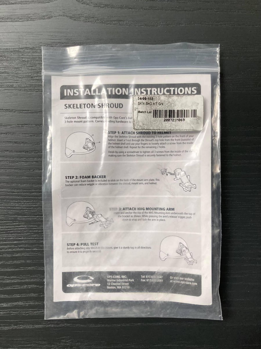 MK_gear_surplus's tweet image. 📌Authentic Skeleton Shroud Cap Cover from Ops-Core USA🇺🇸! For front bumper or kefla helmet mount and NVG night camera handle support
🇺🇸--Made in USA--🇺🇸
#nightvisioninc #nightvisiontraining #nightvisionscope #ultimatenightvision #nightvisionguys