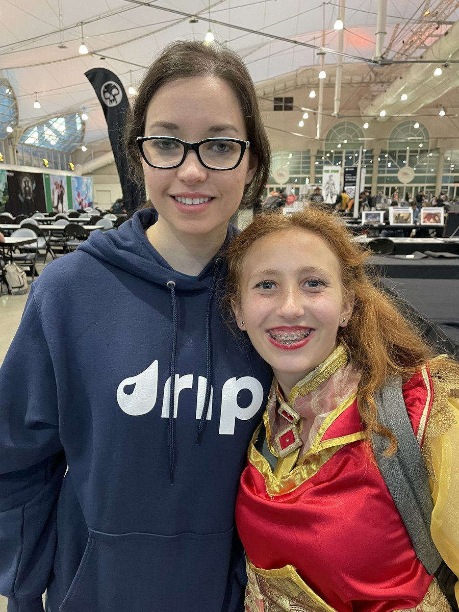 DanaFischerMTG's tweet photo. It’s great seeing @MTGNerdGirl at events such as @DreamHack #DHSanDiego ! She is such a great organizing force in the @wizards_magic community. She was with people from @topdeckstudios at @DreamHackMagic & they had cool activities. Next time I hope to try the #MTGUnfinity cube! https://t.co/l96kNICW2z