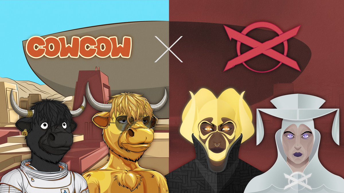 HomeX_NFT's tweet image. The First Travelers have entered each DAO.
Now, they are ready to explore their whole cowmoonity. 🐮

Cow Cow is Home. 🏠

🎁 Win 2 First Travelers NFTs &amp;amp; OG spots
👉 Like, RT, Tag friends
👉 Join the giveaway on @wecowcow discord

#CowCow #MultiversX #Giveaway