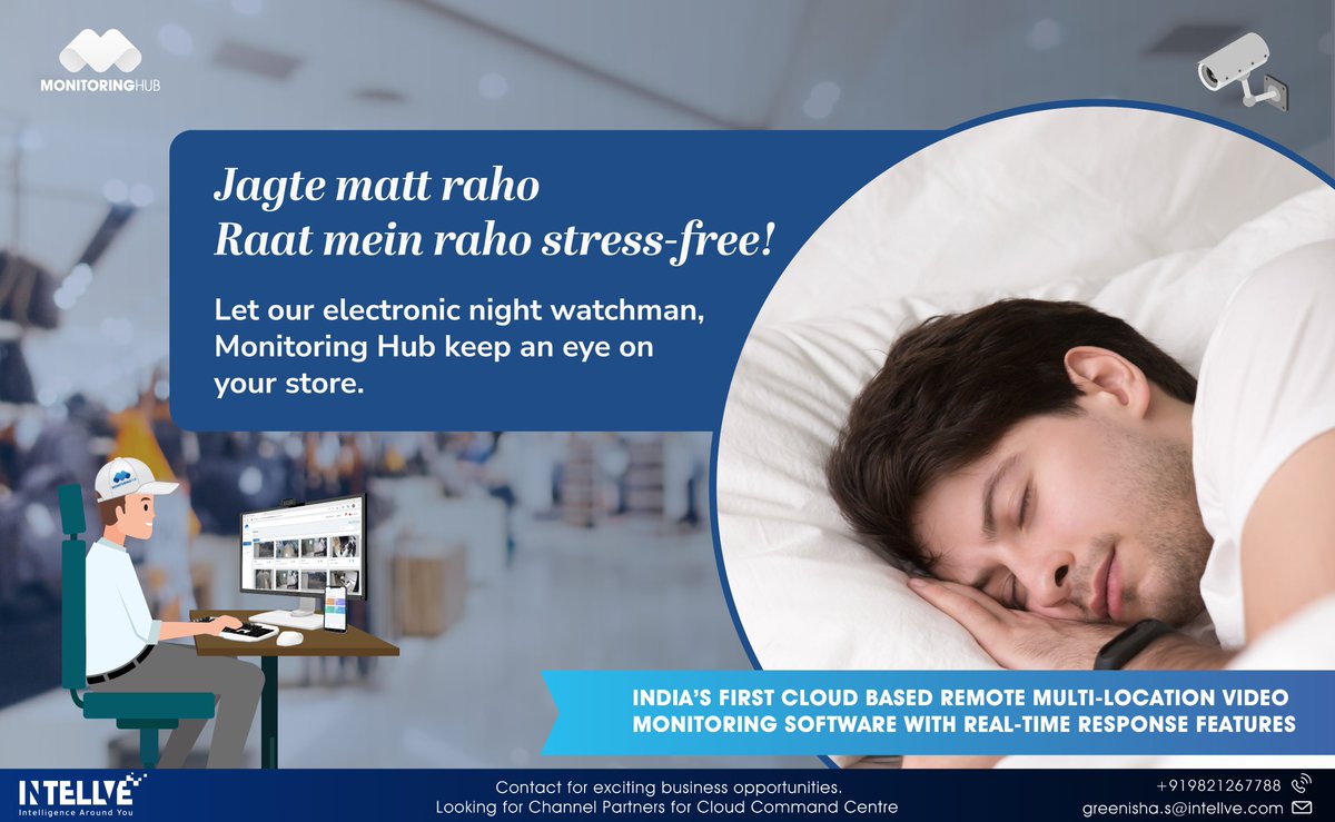 intellve's tweet photo. Install our electronic night watchman, to your existing security systems to receive alert notifications for any unauthorized activity happening at your store.
#Intellve #IntellveSolutions #MonitoringHub #securitysolutions #securitycameras #security #cctvcamera #cctvsystems https://t.co/pnBlAvCTlS