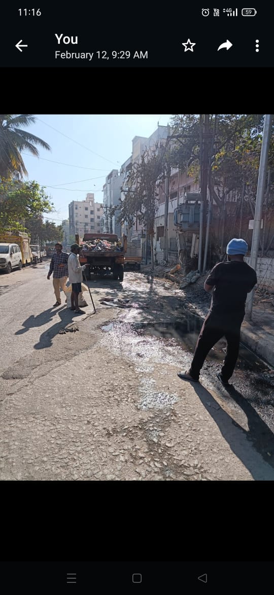 GhmcSpecialist's tweet photo. @ManishG31906447 @DrPadmala @GHMCOnline @DC_Khairatabad @DrBhargavaAMOH @CommissionrGHMC @ZC_Khairatabad Good morning sir
Complaint was attended and cleared . https://t.co/hbKg4z1jZu