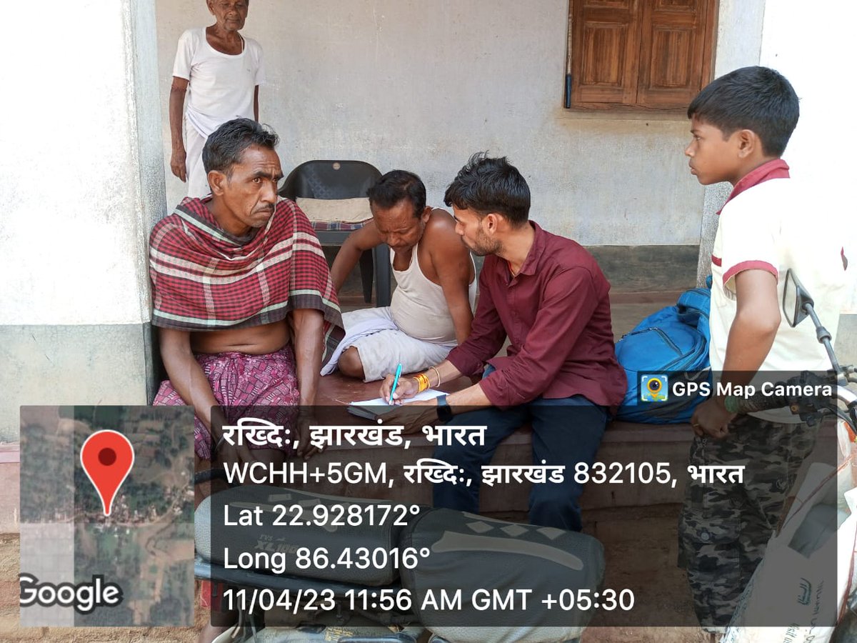 AgriDirectorate's tweet photo. दिनांक 11.04.2023 को पूर्वी सिंहभूम जिला के पटमदा प्रखंड में "समेकित बिरसा ग्राम विकास योजना-सह-कृषक पाठशाला योजना" के तहत कार्यान्वयन एजेंसी के द्वारा आधारभूत सर्वेक्षण का कार्य संपन्न किया गया।
#krishakpathshala
@AgriGoI @HemantSorenJMM @JharkhandCMO @Badal_Patralekh https://t.co/NdBpnqLin2