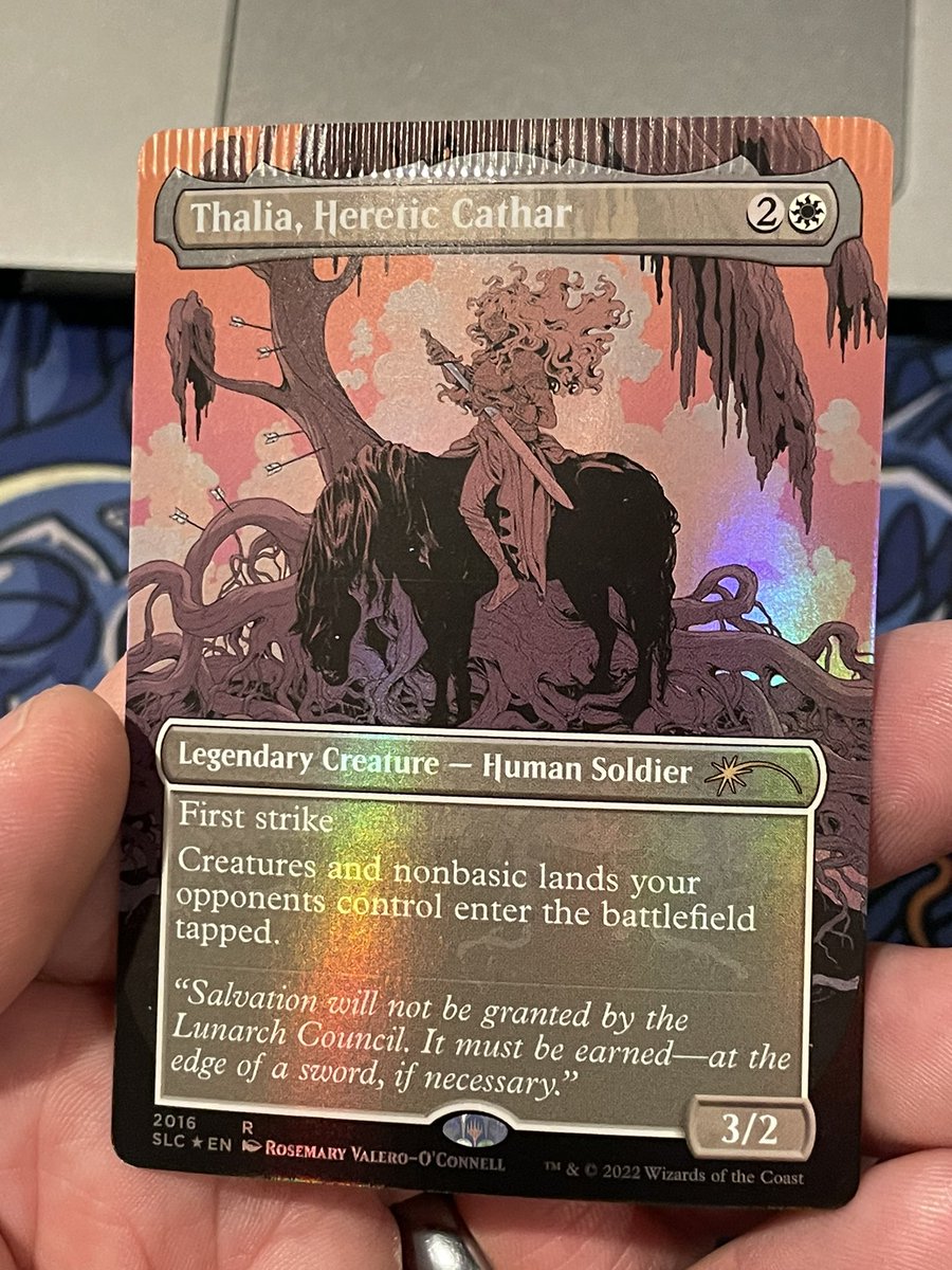 r4wk5t4r's tweet image. Opened a cool crimp today but don’t have a home for it. Anyone into this kind of thing? #mtg #error #crimp