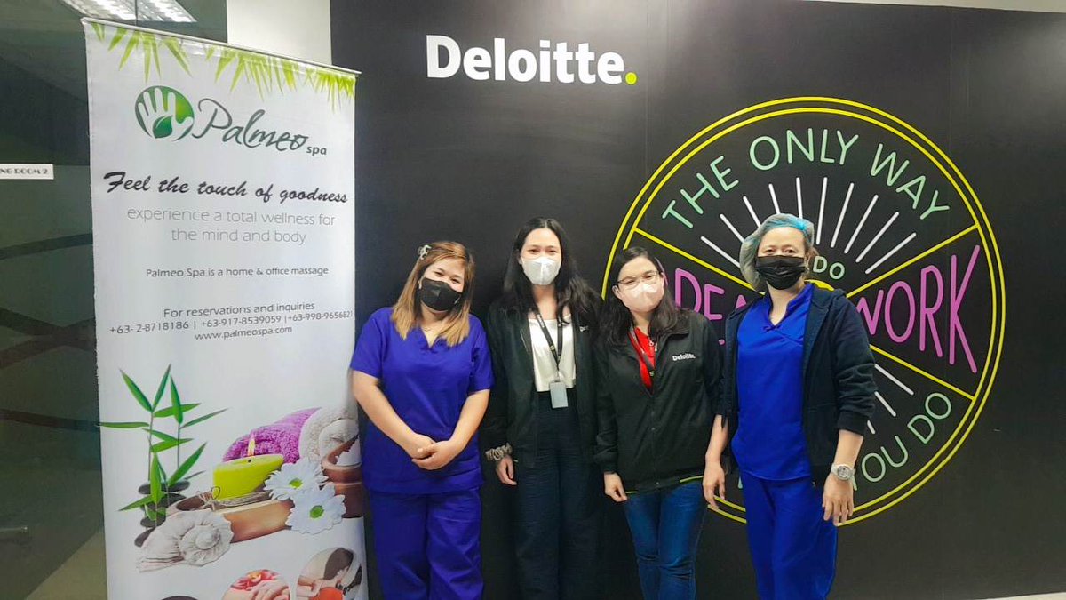 PalmeoSpa's tweet photo. "Reward Your Team's Hard Work with the Gift of Relaxation - Treat Them to a Corporate Massage and Boost Morale Today!"
#corporatemassage #massageislife #relaxation #stressrelief #stressmanagement #wellnessjourney #massagetherapist #massageinmanila https://t.co/40lEwXGXX3