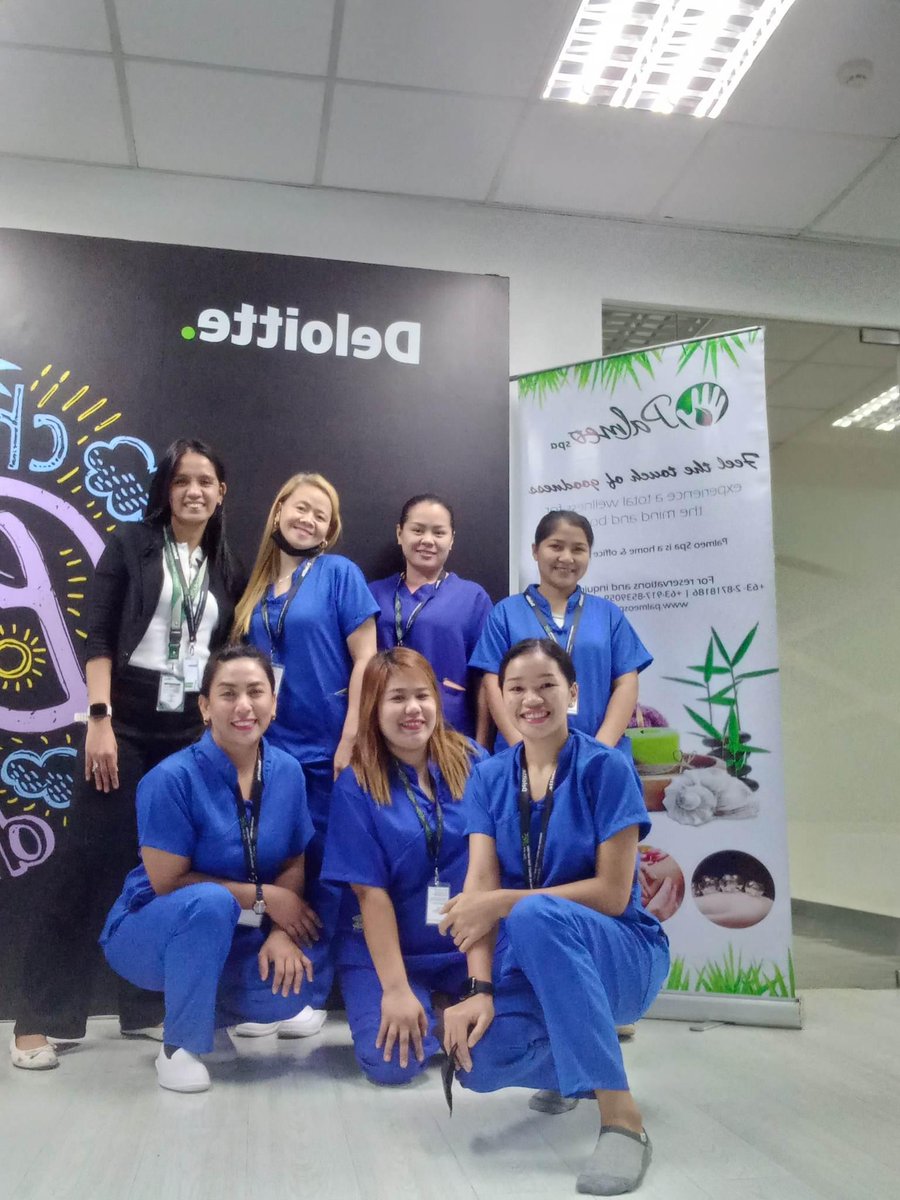 PalmeoSpa's tweet photo. "Reward Your Team's Hard Work with the Gift of Relaxation - Treat Them to a Corporate Massage and Boost Morale Today!"
#corporatemassage #massageislife #relaxation #stressrelief #stressmanagement #wellnessjourney #massagetherapist #massageinmanila https://t.co/40lEwXGXX3