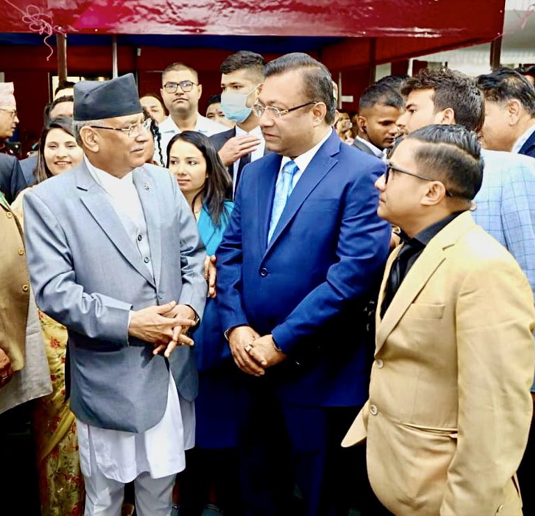 arysarkar's tweet photo. Great Honor meeting Prime Minister of Nepal Mr. Pushpa Kamal Dahal (Prachanda). Had a great conversation. I wish him and the people of Nepal 🇳🇵 the very best. https://t.co/LB08EbuPUH