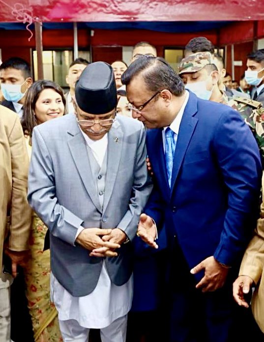 arysarkar's tweet photo. Great Honor meeting Prime Minister of Nepal Mr. Pushpa Kamal Dahal (Prachanda). Had a great conversation. I wish him and the people of Nepal 🇳🇵 the very best. https://t.co/LB08EbuPUH