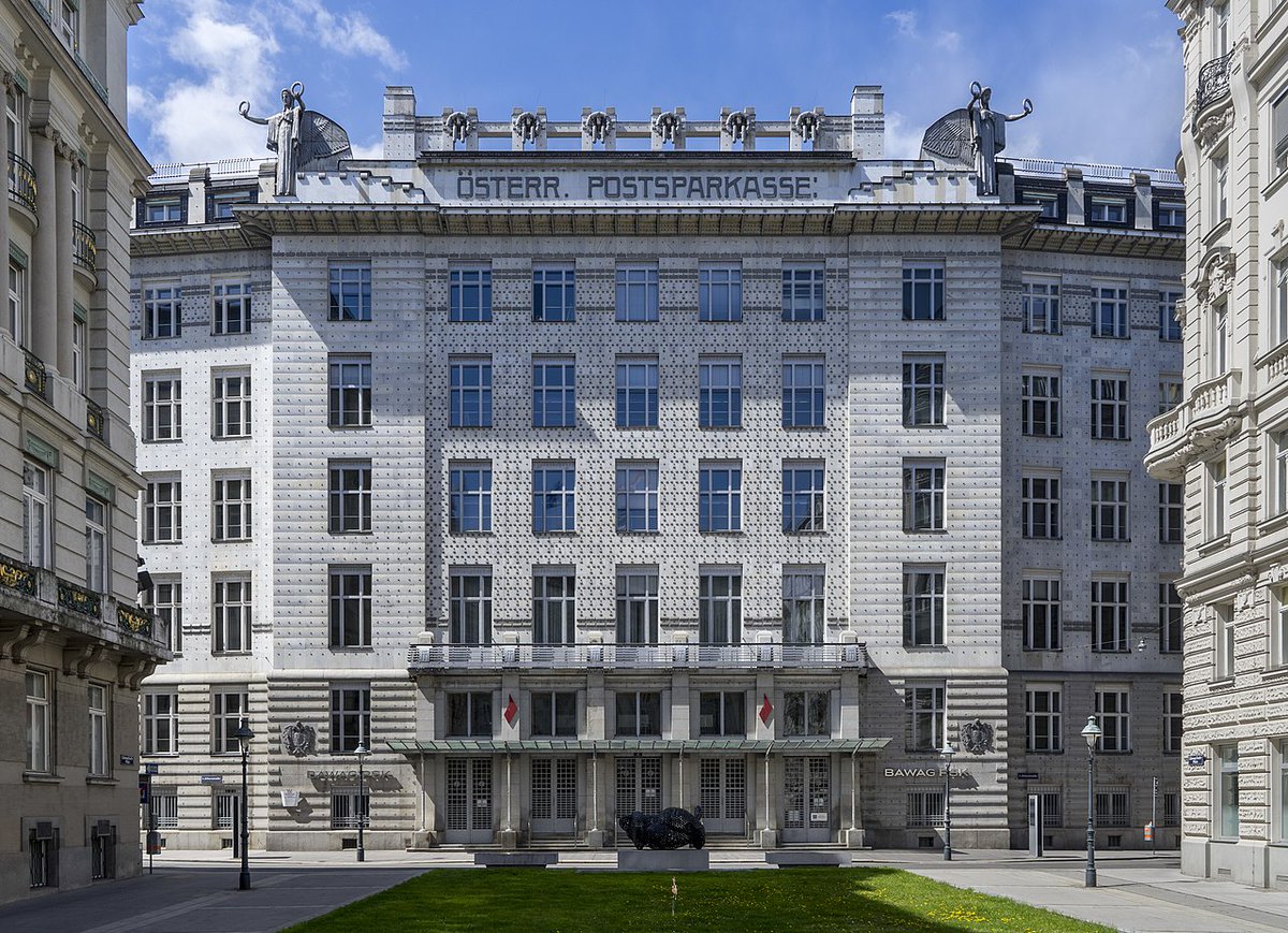 Byzanzforscher's tweet photo. Our #Byzanzforschung and @imafo_oeaw have a new address:
Georg-Coch-Platz 2/4th-5th floor, 1010 Vienna
in  the Wiener Postsparkasse, one of the most famous Art Nouveau buildings  in Vienna. The building looks impressive (from the outside). https://t.co/slMSMScONf