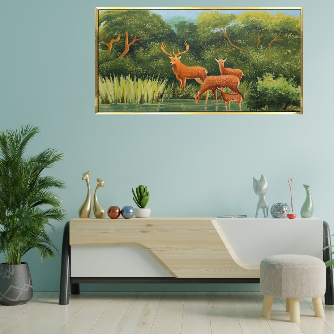 officialkhirki's tweet photo. Transform your home's energy with a beautiful Deer Vastu Canvas Painting. Bring peace and tranquillity to your space with this stunning piece of art.

Explore this Painting from here:-https://t.co/jaFu4I1otb

#DeerVastuCanvasPainting #NatureInspiredArt #HomeDecor https://t.co/P546zpcF1f